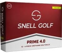 Snell Golf Prime 4.0 Yellow AlignXL Golf Balls