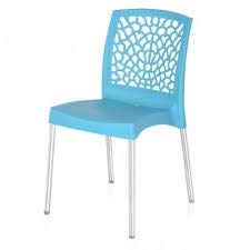 Nilkamal Mid Back Chair NS19SS | Chair for Living Room, Bed Room, Kitchen, Office Room, Outdoor| 100% Polypropylene Stackable Chair | (Celeste Blue)