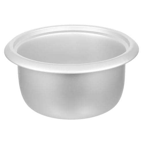 LOORGVEL Olla Interior de Aluminio sin Revestimiento para Olla Arrocera Eléctrica Recambio Multiusos para Cocina y Hotelera con Diseño Antideslizante y de Medición Integrada