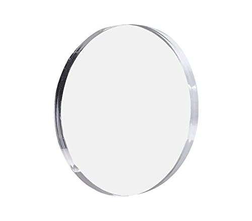 Image of Clear Acrylic Plexiglass Disc Diameter 2 inch - 1 /4 inch Thick Pack of 3