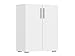 Produktbild Mirjan24 Kommode Omaha 01, Mehrzweckschrank mit 2 Türen, Diele, Anrichte, Flur, Highboard, Sideboard, Wohnzimmer, Esszimmer (Weiß)