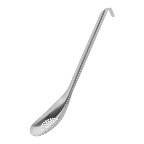 Cabilock Cucchiaio in Acciaio Resistente Cucchiaio Da Portata Utensile Da Cucina Per Uso Quotidiano Facile Da Pulire e Trasportare Per Frutta e Insalate