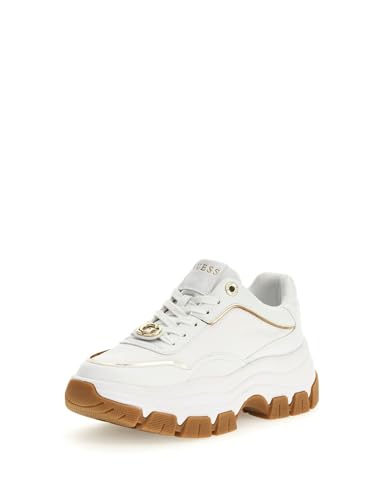 Guess Zapatillas Deportivas Boohoo Mujer, Blanco, FLTBER ELE12 White (Blanco, Sistema Tallas Calzado EU, Adulto, Números, Mediano, 37)