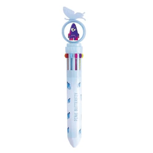 Stylo à bille rétractable multicolore pour égayer les cahiers de cours
