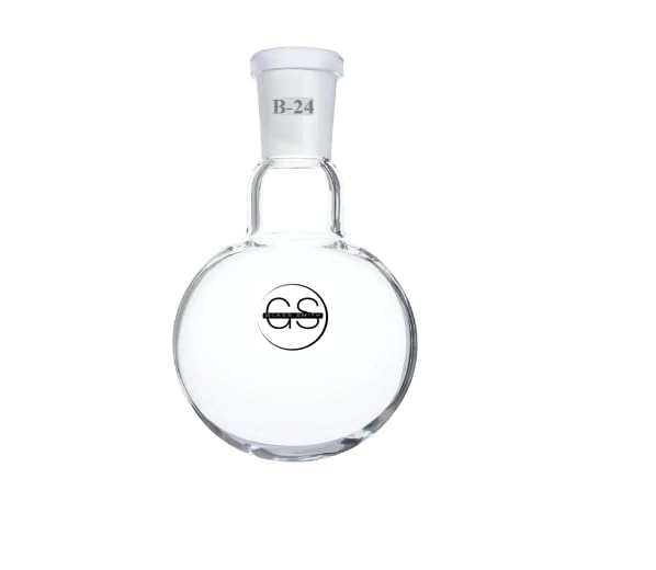 Glass Smith, Borosilicate Glass 3.3 Single Neck Round Bottom Boiling Flask, 250ml Pack of (1), with Centre and Side Joints Size - (B-24) (B0D3XMYWN9) Amazon Price History, Amazon Price Tracker