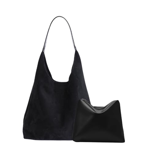 unisoul Wildleder Handtasche Damen Shopper mit Magnetverschluss, Tote...