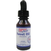 Sweet oil with dropper for ear wax removal - 1 oz