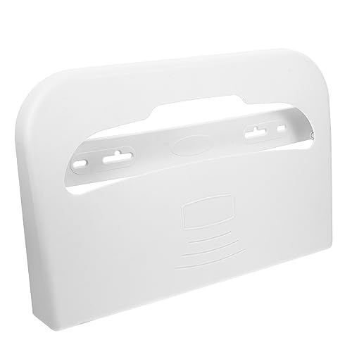 Ciieeo Plastic Toilet Seat Paper Dispenser Wall Mount Holder for Washroom Toilet Seat Cover Storage