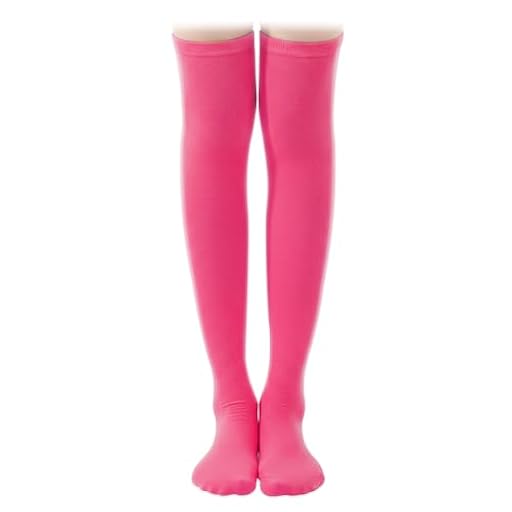 Calcetines Largos Mujer Color Calcetines Hasta la Rodilla Socks Altos Fiesta High Sock Medias Hasta Rodillas para Mujeres y Niñas Carnaval Halloween Navidad Cosplay Uso Diario (Rosa) | Ya disponible en tu tienda friki favorita! En mundofriki.es!