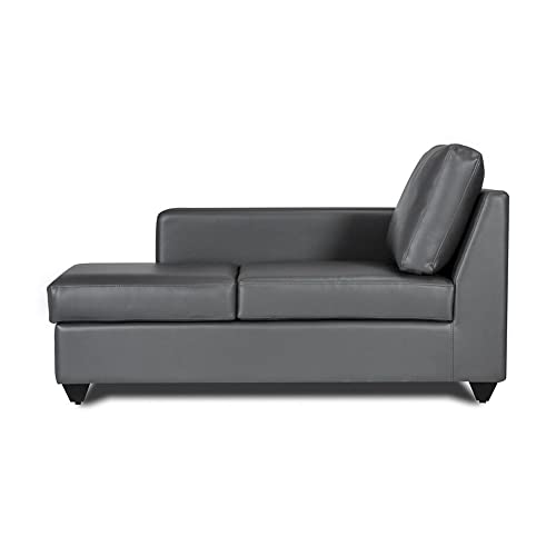 Image of Wakefit Sofa Set | 3 Year Warranty | Sofa 3 Seater, 3 Seater Sofa for Living Room, Wooden Sofa Set, 3 Seater + Right Aligned, Sofa for Living Room - Napper(Jindal : Thundercloud)