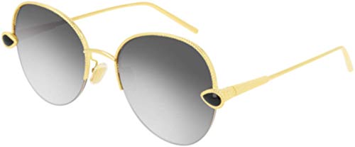 Boucheron lunettes de soleil BC0079S 001 Or grigio taille 56 mm Donna Cover