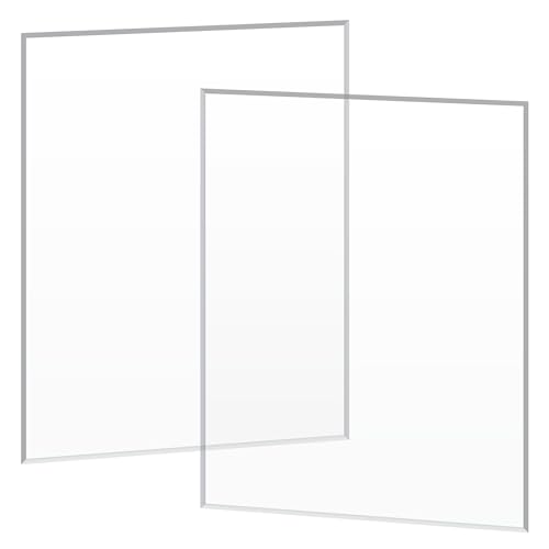HOUXINZ Placa de Acrílico 34 x 40 cm Varios Tamaños Placas de Cristal Acrílico Resistente a Rayos UV para DIY, Fotograma, Pintadas, Peceras, Acuarios, Exhibición de Proyectos, 2mm