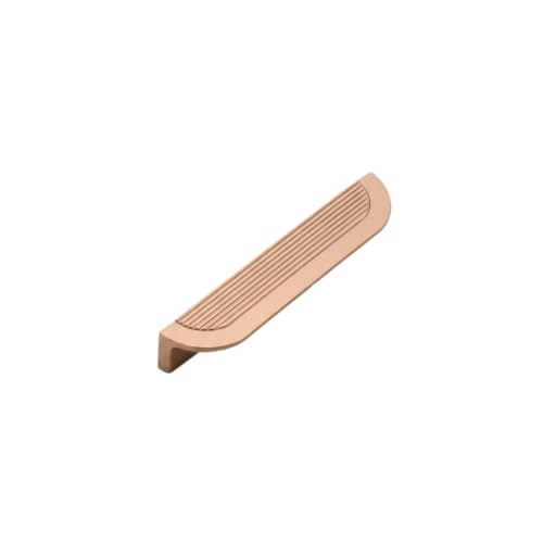 Image of VEZEL Aluminium Wardrobe Handle - Modern Cabinet Pull for Wardrobe, Drawer & Cabinets Furniture, PVD Rose Gold, 96mm - Pack of 1-| 3 Years Warranty |