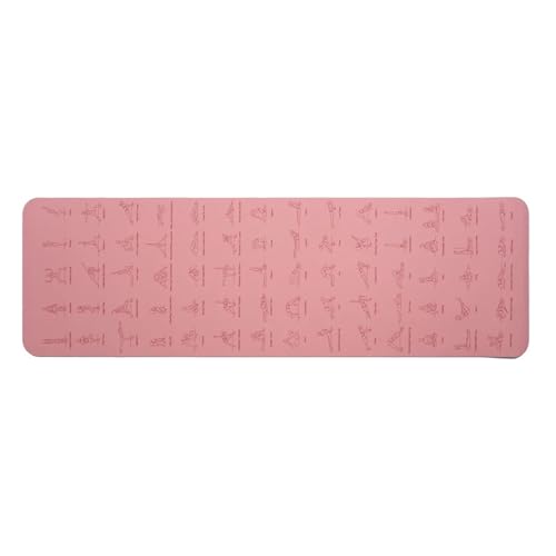 Esterilla De Yoga De 6 Mm De TPE, Antideslizante, Extra Gruesa, Ecológica, For Entrenamiento De Yoga, Pilates Y Yoga For Mujeres Y Hombres.(Pink)
