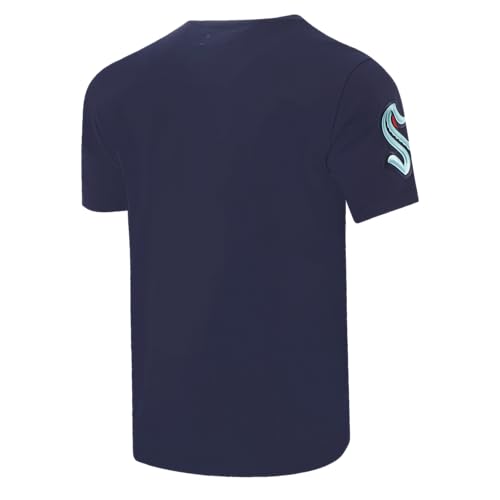Camiseta NHL Old English de algodón azul marino para el día a día 4