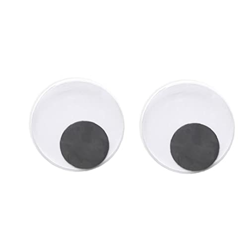 1 Pair Black White Round Wiggle Googly Eyes with Self Adhesive 12cm for DIY Scrapbooking Crafts Refrigerator Fridge Home Furniture Cabinet Door Wall Sticker
