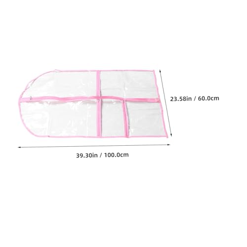 PRETYZOOM PVC Dance Garment Bag with Multiple Pockets Suit Cover for Kids for Dance Costumes and Competitions Sturdy and Lightweight for Storage2