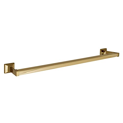 Image of Design House 533273 Millbridge Classic 24-inch Towel Bar for Bathroom Bedroom Closet or Kitchen Polished Brass