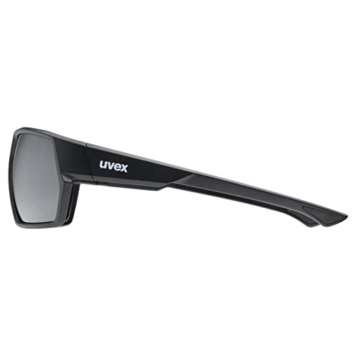 Uvex Unisex-Adult, sportstyle 238 sports glasses, black mat/mirror silver, one size - Image 3