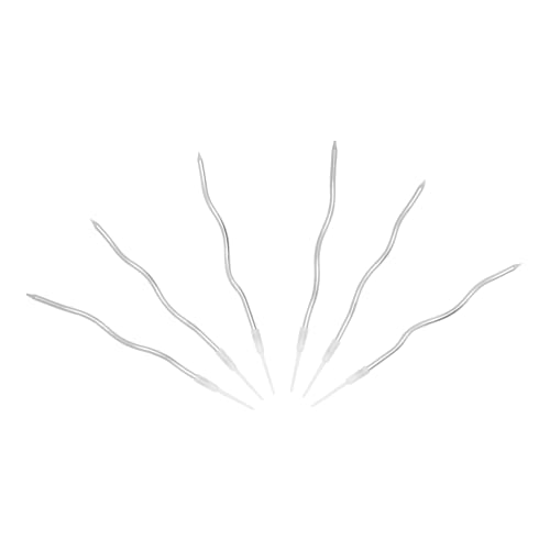 La Mejor Lista de Pastel elegante del mes. 48 COSMIC NATION 6 PCS Vela Curva en Espiral, Velas Decorativas Curvas para Pastel de Cumpleaños 15 CM(Plata)