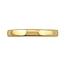 14K Yellow Gold 3mm Plain Wedding Band (Ring Size 7.5)