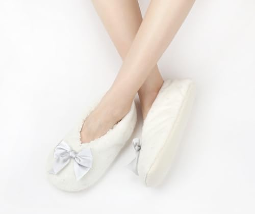 Image of Keyela Women Cozy Warm Slipper Socks, Non Slip Gripper Indoor House Socks | Soft warm cozy fabric, gripper anti-slip bottom for bedroom, lounge and all indoor daily use