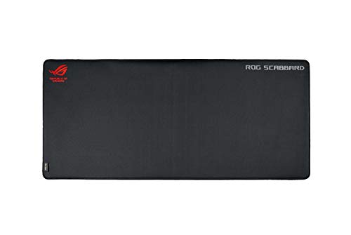 Asus ROG Scabbard Tappetino Gaming XXL, Tessuto Cordura, Base Antiscivolo, Bordi Anti-Strappo