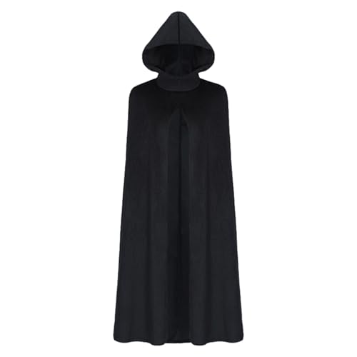 Capa con capucha para Halloween, bruja, segador, frente abierto, misteriosa, gótica, moda, guerrero, actuación, disfraces de Halloween, disfraz de fiesta