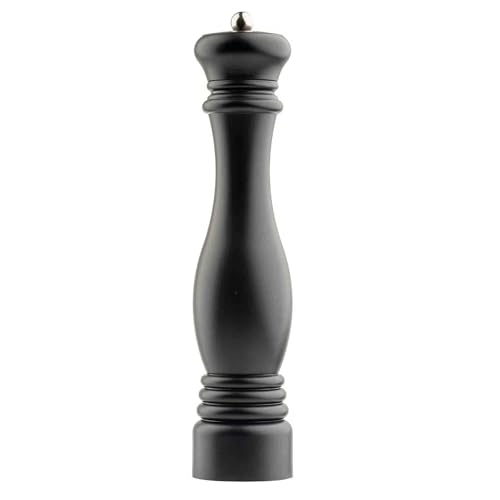 TableCraft 12858 Black Pepper Mill, Tall Acrylic Pepper Grinder with Forged Steel Mechanism, 8 oz Capacity, 12.5 in Height, Sleek Tabletop Seasoning Mill for Restaurants and Home by Tablecraft - Used condition - US$20.39