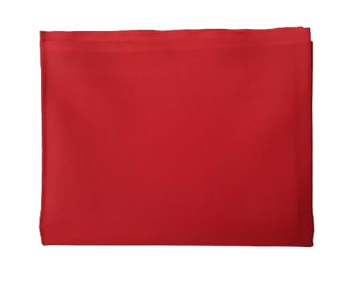 Image of Pure Cotton Poplin Unstitched Fabric 2.2 Meters x 32 Inches Solid Colour Cloth Material for Women's Saree Skirts, Petticoats, Pyjamas, Patiyala Pants, Salwar Etc. (Red)