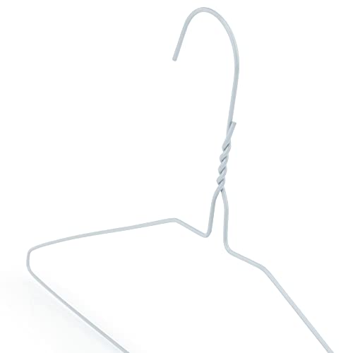 HANGERWORLD 50 Grucce in Metallo Bianco 40cm