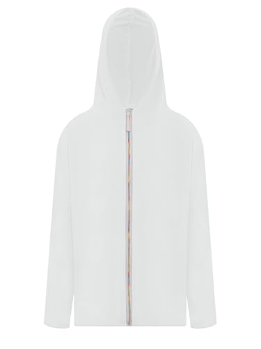 Kids Girls Boys UV Blocking Jacket Lightweight Zipper Sun-Protective Hoodies for Running Cycling