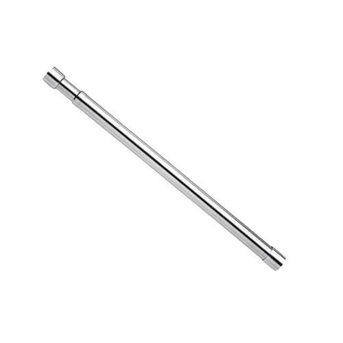 TOYANDONA Barra de Armario Telescópica de Acero Inoxidable Ajustable con Base y Tornillos Resistente para Colgar Ropa Clósets y Ahorrar Espacio