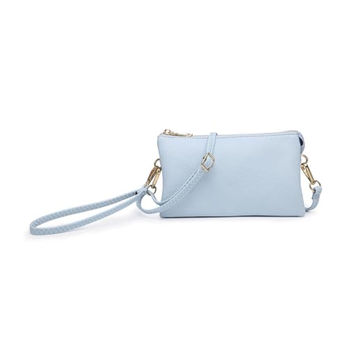 Image of JEN & CO. Riley Crossbody Bags for Women Vegan Leather Wristlet Clutch Wallet Purses Handbags with 2 Straps