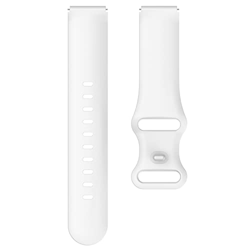 Newjourney 19Mm Adjustable White Silicone Smart Watch Band, Compatible With Id205L, Id205U, Id205S, Id205G, Id216 Veryfitpro Smartwatches thumb #6