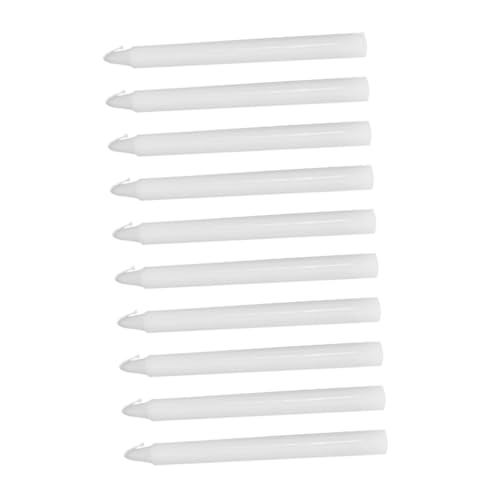 ORFOFE 10pcs Candles Elegant Emergency Candles for Romantic Dinners Parties and Outdoor Adventures Paraffin Taper for Home Decor and Emergency Use