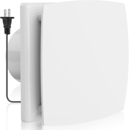 Okryain 換気扇 小型換気扇 100mm パイプファン 【インボイス制度登録店】 排気ファン 除湿 脱臭 空気交換 浴室・倉庫・トイレ用 (B型-アーク型カバー)