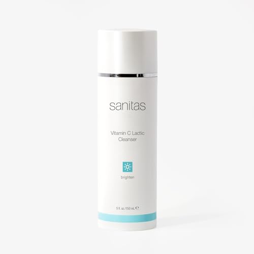 Sanitas Skincare Vitamin C Lactic Cleanser, Complexion Renewing, Active Cleanser, Lactic Acid...