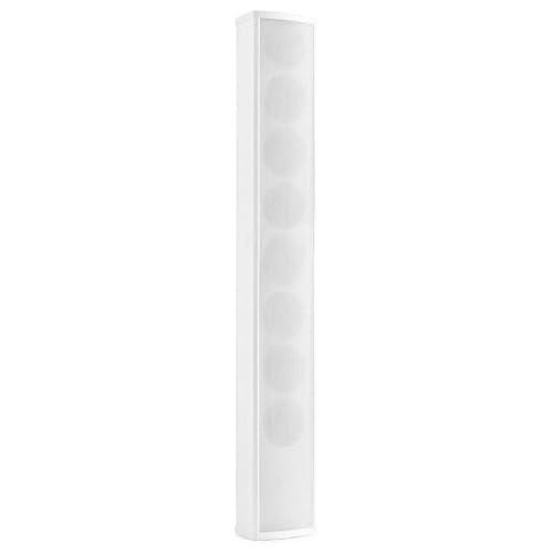 Power Dynamics ICS8 - Columna de Sonido Blanca, 40W, impedancia de 70V o 100V, Ideal para Montaje Discreto en Salas de conferencias, Iglesias o Salones, se suministra con Soporte de Montaje y Cable