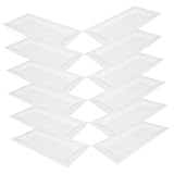 GALPADA 50 piezas Platos de Cartón Desechables Unidades Rectangulares Resistentes y Aptos para Fiestas Catering y Festivales Diseño Elegante para Bodas y Celebraciones