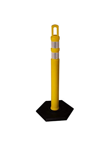 Arch-Top Delineator Tubes (Post) with Rubber Base, Excellent for Creating Barriers
