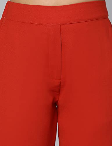 Image of oxolloxo Girls Regular Fit Polyester Solid Casual Pant