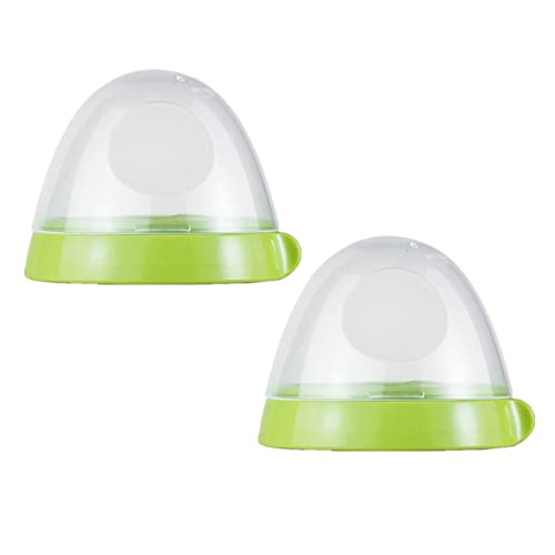 Image of Baby Bottle Caps and Collars Rings Compatible for Comotomo Feeding Bottles,2 Count,Green