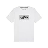 PUMA メンズ BMW M モータースポーツ ニューエッセンシャルカーグラフィックTシャツ, プーマホワイト。, Small