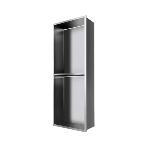 LIYRGWN Bathroom Shelf Shower Niche Bathroom Wall Niche Stainless Steel Shower Wall Mounted Caddy Waterproof Organizer Shelf No