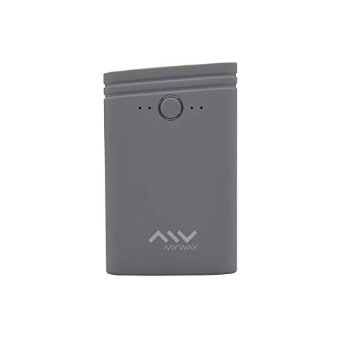 MyWay MWCHP0094 - Batería Externa 7500 mAh (Incluye Cable USB-Micro USB), Gris