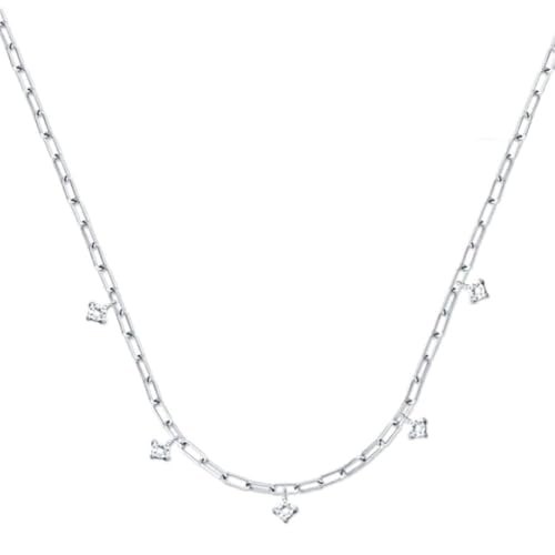 Collier petite croix empilée femme pendentif argent 925 bijoux tendance