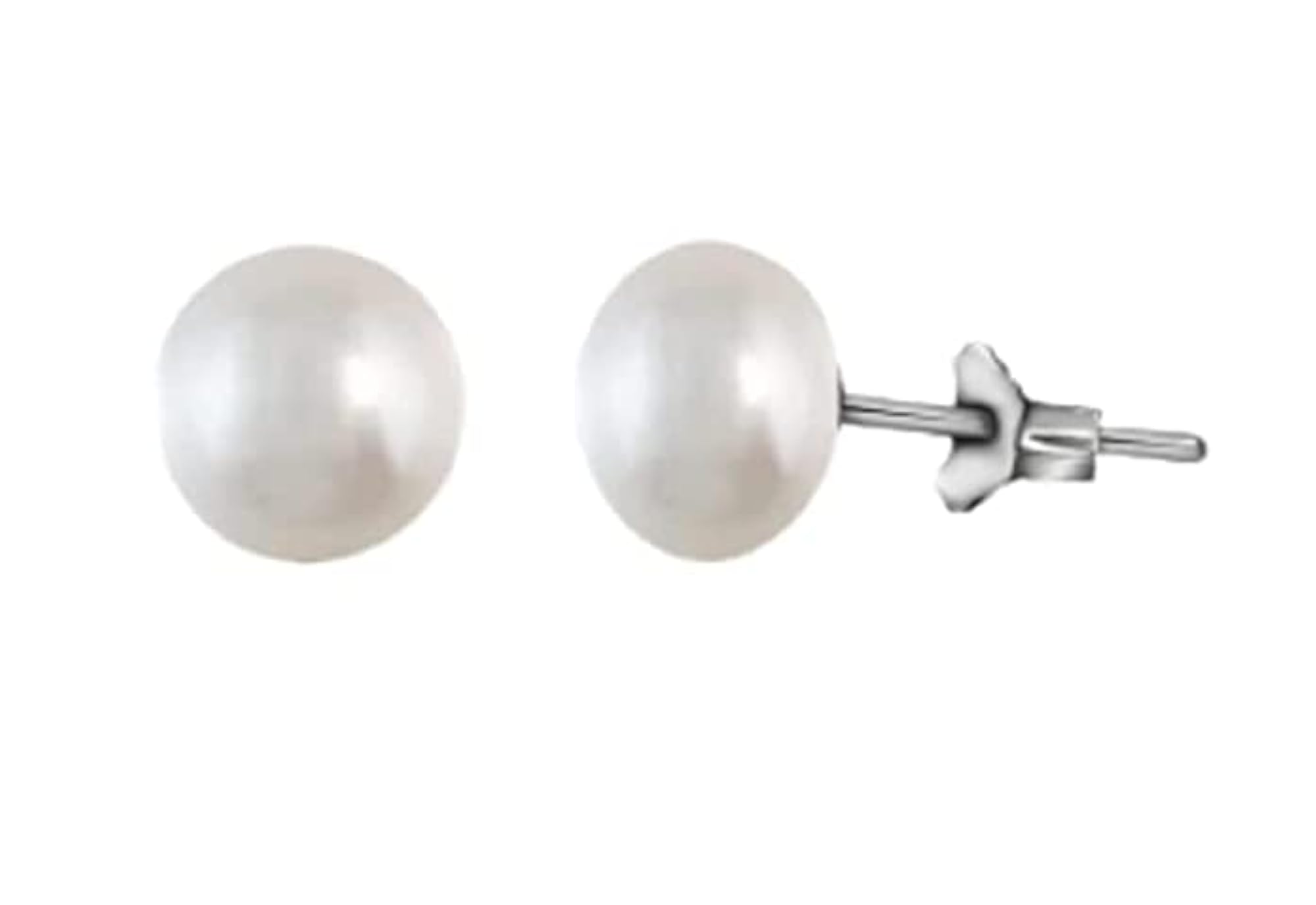 Pearl Tiny Stud Earrings 925 Stap