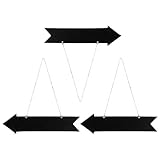 Flèches directionnelles claires : le panneau fléché permet de donner des indications directionnelles claires, idéal pour les événements et les fêtes, tableau noir mural, tableau à craie