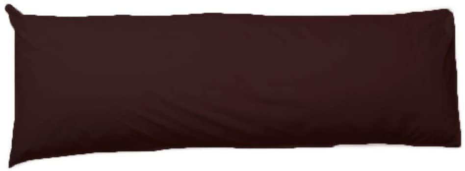 Bolster Pillowcases 100% Polycotton Blend Luxury product 4.6 Feet (54"), Chocolate